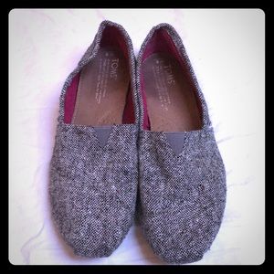 Toms in sparkle tweed